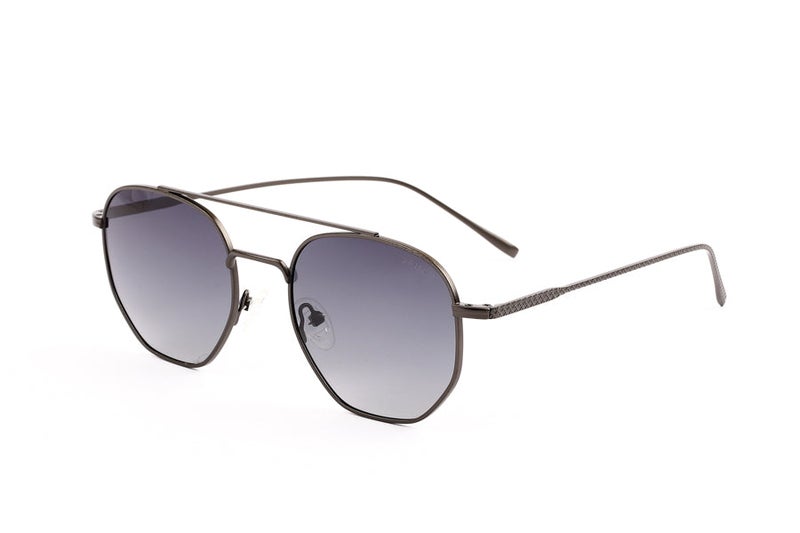 VEGAS Full Rim Hexagon Unisex Grey  Sunglasses V2101 C4 - Image 2